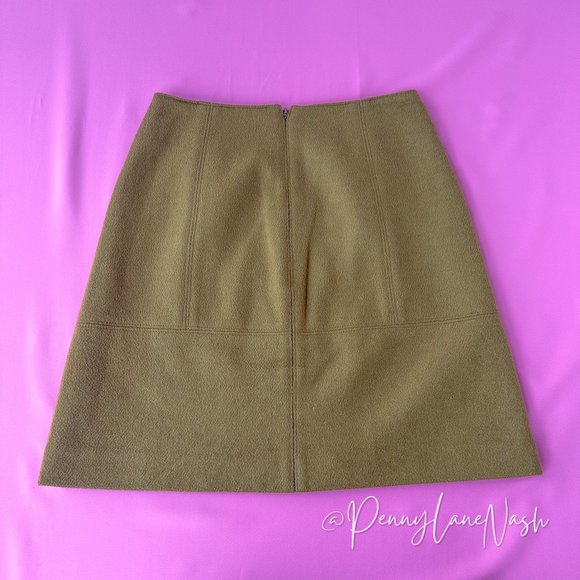 Ann Taylor Loft Petites Wool Blend Mini Skirt Camel Size 2P - Picture 4 of 8